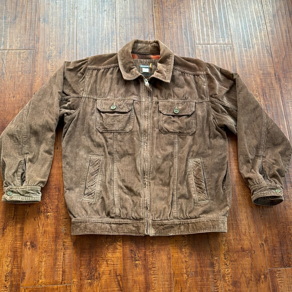 Men’s Quick Silver Waterman Corduroy Insulated Jacket, Size Large